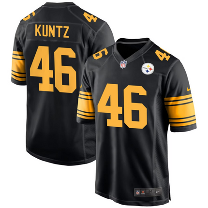 Christian Kuntz Pittsburgh Steelers 2026 Alternate Game Jersey - Black