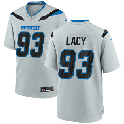 Tyler Lacy Detroit Lions 2026 Rivalries Collection Game Jersey - Silver