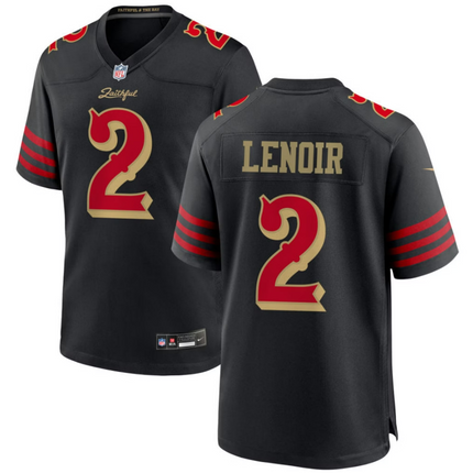 Deommodore Lenoir San Francisco 49ers 2026 Rivalries Collection Game Jersey - Black