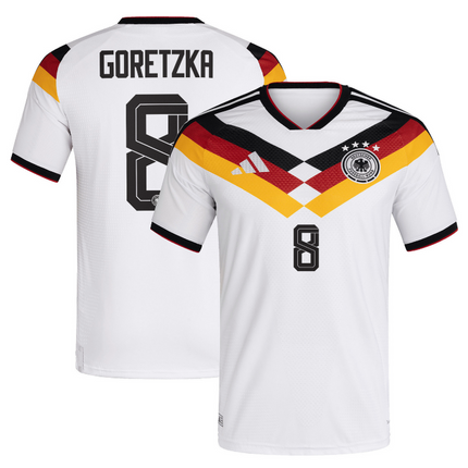 Leon Goretzka Germany National Team World Cup 2026 World Cup Home Jersey - White