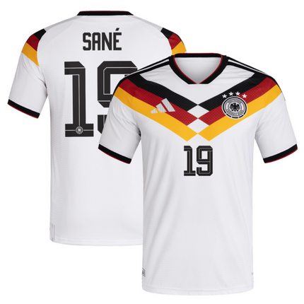 Leroy Sane Germany National Team World Cup 2026 World Cup Home Jersey - White