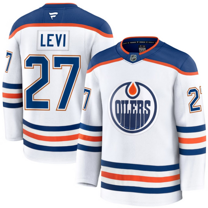 Devon Levi Edmonton Oilers 2026 Away Premium Jersey - White