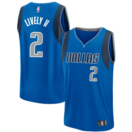 Dereck Lively II Dallas Mavericks 2026 Fast Break Icon Edition Jersey - Blue