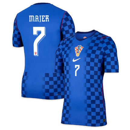 Lovro Majer Croatia National Team 2026 World Cup Away Jersey - Blue