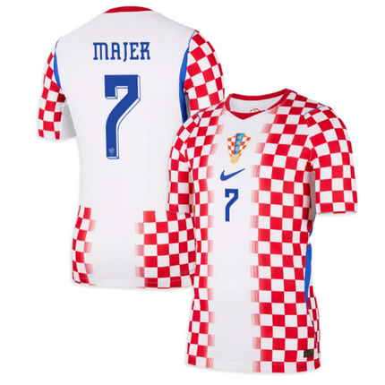 Lovro Majer Croatia National Team 2026 World Cup Home Jersey - Red