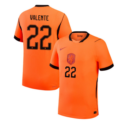 Luciano Valente Netherlands National Team 2026 World Cup Home Stadium Jersey - Orange