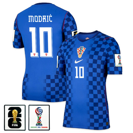 Luka Modric Croatia National Team 2026 World Cup Away Jersey - Blue