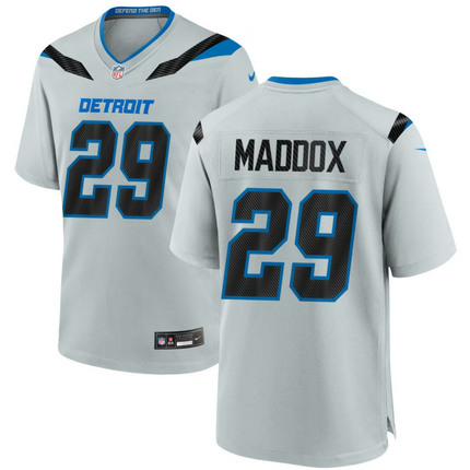 Avonte Maddox Detroit Lions 2026 Rivalries Collection Game Jersey - Silver