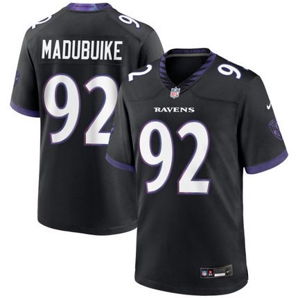 Nnamdi Madubuike Baltimore Ravens 2026 Alternate Game Jersey - Black