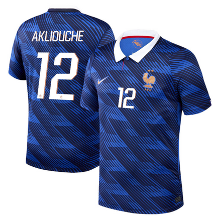 Maghnes Akliouche France National Team 2026 World Cup Home Jersey - Blue