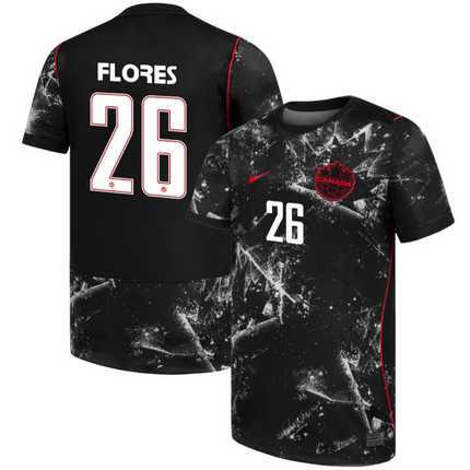Marcelo Flores Canada National Team 2026 World Cup Away Jersey - Black