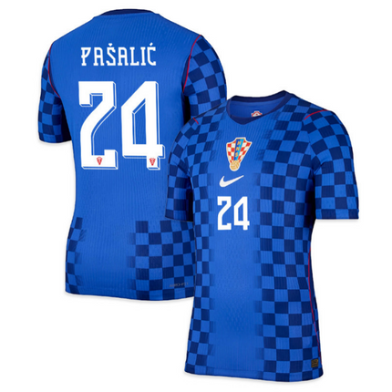 Marco Pasalic Croatia National Team 2026 World Cup Away Jersey - Blue