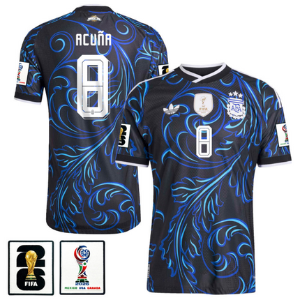 Marcos Acuna Argentina National Team 2026 World Cup Away Jersey - Blue