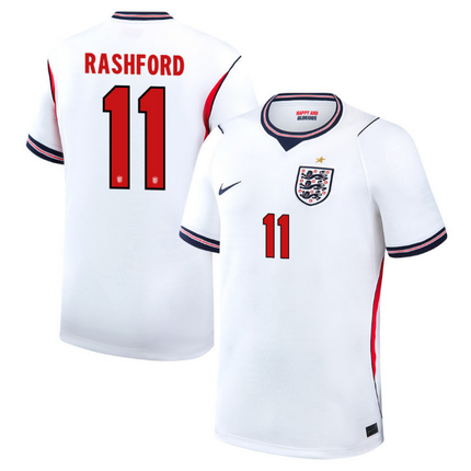 Marcus Rashford England National Team 2026 World Cup Hone Jersey - White