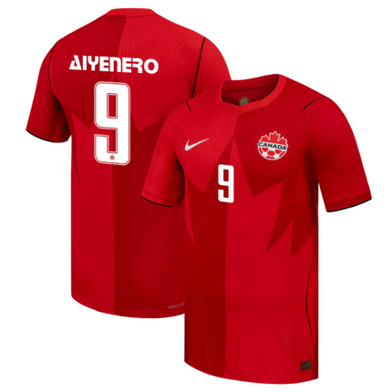Marius Aiyenero Canada National Team 2026 World Cup Home Jersey - Red