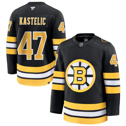 Mark Kastelic Boston Bruins 2026 Home Premium Jersey - Black