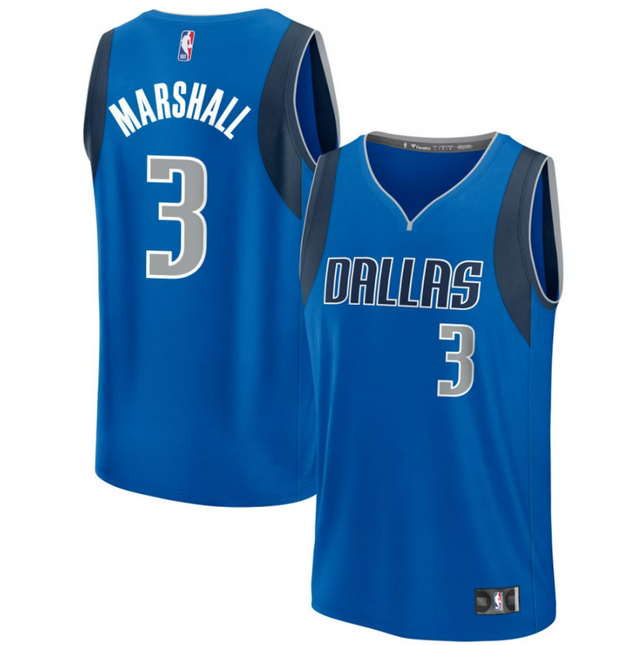 Naji Marshall Dallas Mavericks 2026 Fast Break Icon Edition Jersey - Blue