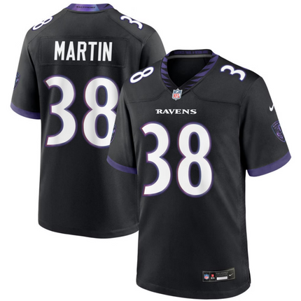 Keyon Martin Baltimore Ravens 2026 Alternate Game Jersey - Black