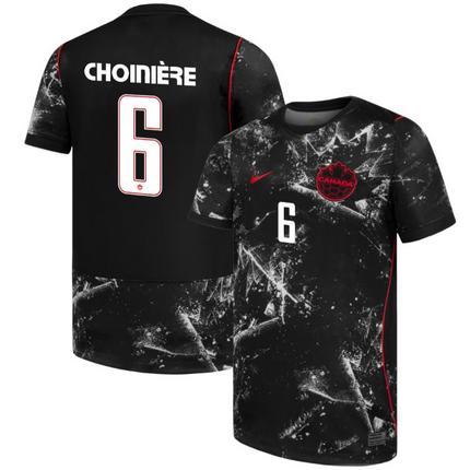 Mathieu Choiniere Canada National Team 2026 World Cup Away Jersey - Black