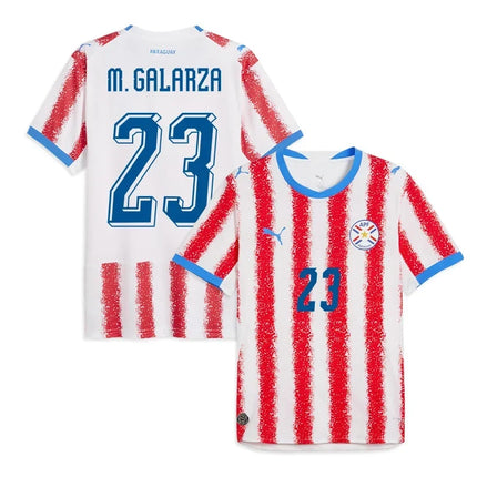 Matias Galarza Paraguay National Team 2026 World Cup Home Jersey - White/Red
