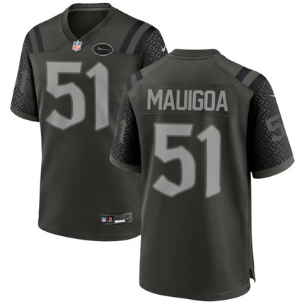 Francisco Mauigoa New York Jets 2026 Rivalries Collection Game Jersey - Green
