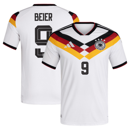 Maximilian Beier Germany National Team World Cup 2026 World Cup Home Jersey - White