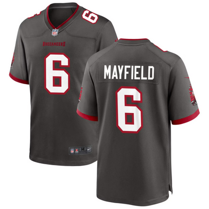 Baker Mayfield Tampa Bay Buccaneers 2026 Alternate Game Jersey - Pewter
