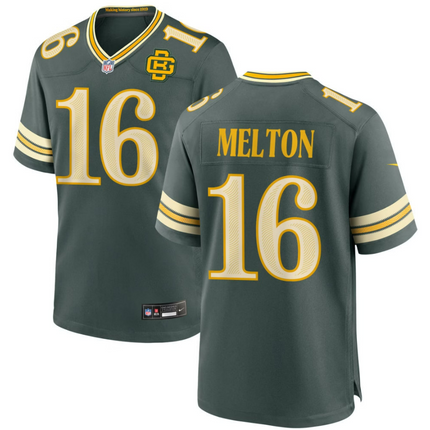 Bo Melton Green Bay Packers 2026 Rivalries Collection Game Jersey - Green