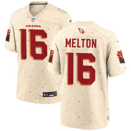 Max Melton Arizona Cardinals 2026 Rivalries Collection Game Jersey - Natural