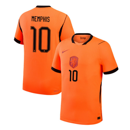 Memphis Depay Netherlands National Team 2026 World Cup Home Stadium Jersey - Orange