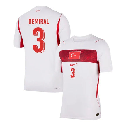 Merih Demiral Turkey National Team 2026 World Cup Away Jersey - White