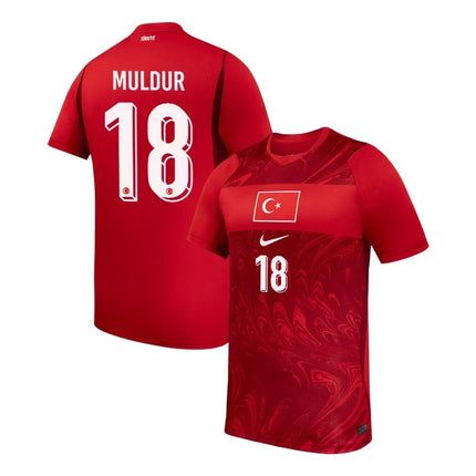Mert Muldur Turkey National Team 2026 World Cup Home Jersey - Red