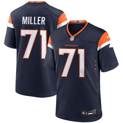 Tyler Miller Denver Broncos 2026 Alternate Mile High Collection Game Jersey - Navy
