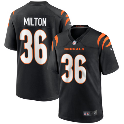 Kendall Milton Cincinnati Bengals 2026 Game Jersey - Black