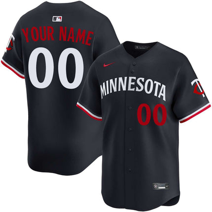 Custom Name Minnesota Twins 2026 Alternate Limited Jersey - Navy