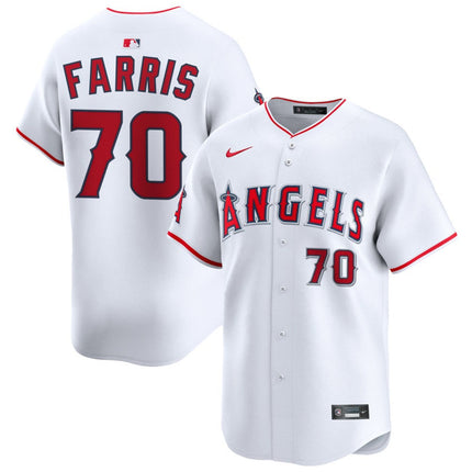 Mitch Farris Los Angeles Angels 2026 Home Limited Jersey - White