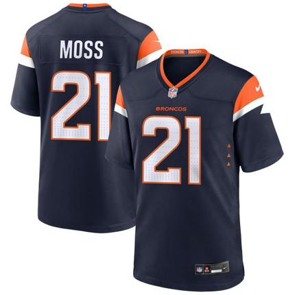 Riley Moss Denver Broncos 2026 Alternate Mile High Collection Game Jersey - Navy