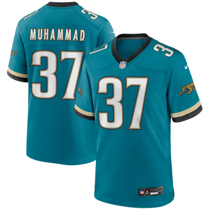 Jabbar Muhammad Jacksonville Jaguars 2026 Throwback Game Jersey - Teal Prowler
