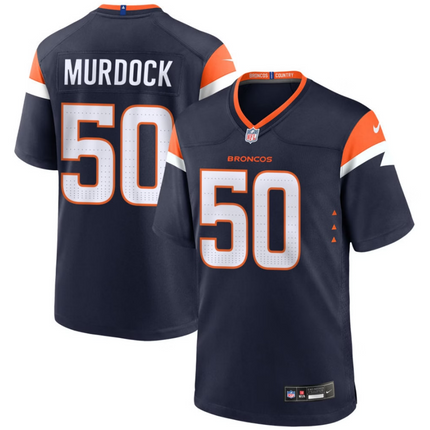 Red Murdock Denver Broncos 2026 Alternate Mile High Collection Game Jersey - Navy