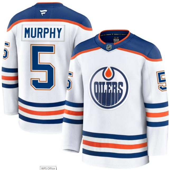 Connor Murphy Edmonton Oilers 2026 Away Premium Jersey - White