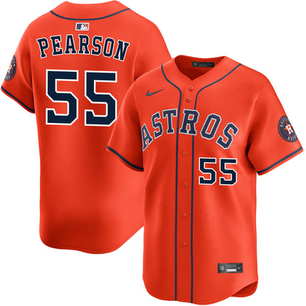 Nate Pearson Houston Astros 2026 Alternate Limited Jersey - Orange