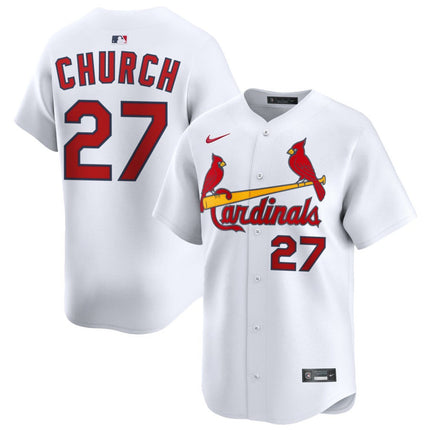Nathan Church St. Louis Cardinals 2026 Home Limited Jersey - White