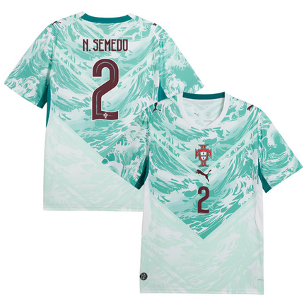 Nelson Semedo Portugal National Team 2026 World Cup Away Jersey - White