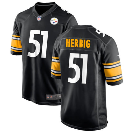 Nick Herbig Pittsburgh Steelers 2026 Game Jersey - Black