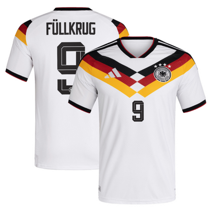 Niclas Fullkrug Germany National Team World Cup 2026 World Cup Home Jersey - White