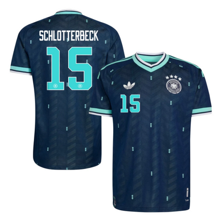 Nico Schlotterbeck Germany National Team World Cup 2026 World Cup Away Jersey - Navy