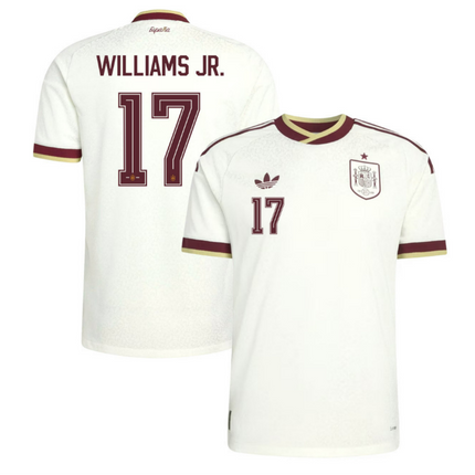 Nico Williams Spain National Team 2026 World Cup Away Jersey - White