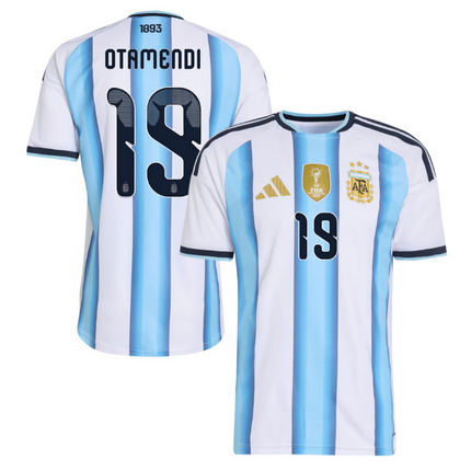 Nicolas Otamendi Argentina National Team 2026 World Cup Home Jersey - White