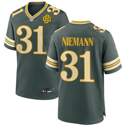 Nick Niemann Green Bay Packers 2026 Rivalries Collection Game Jersey - Green