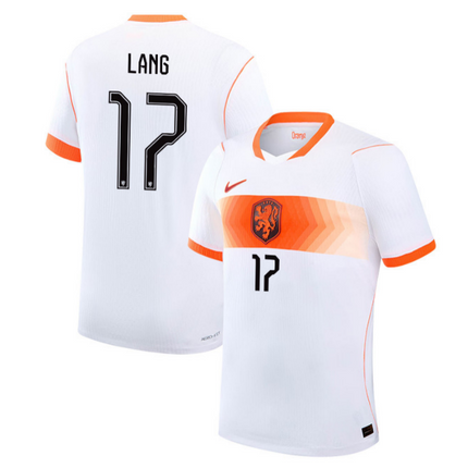 Noa Lang Netherlands National Team 2026 World Cup Away Stadium Jersey - White